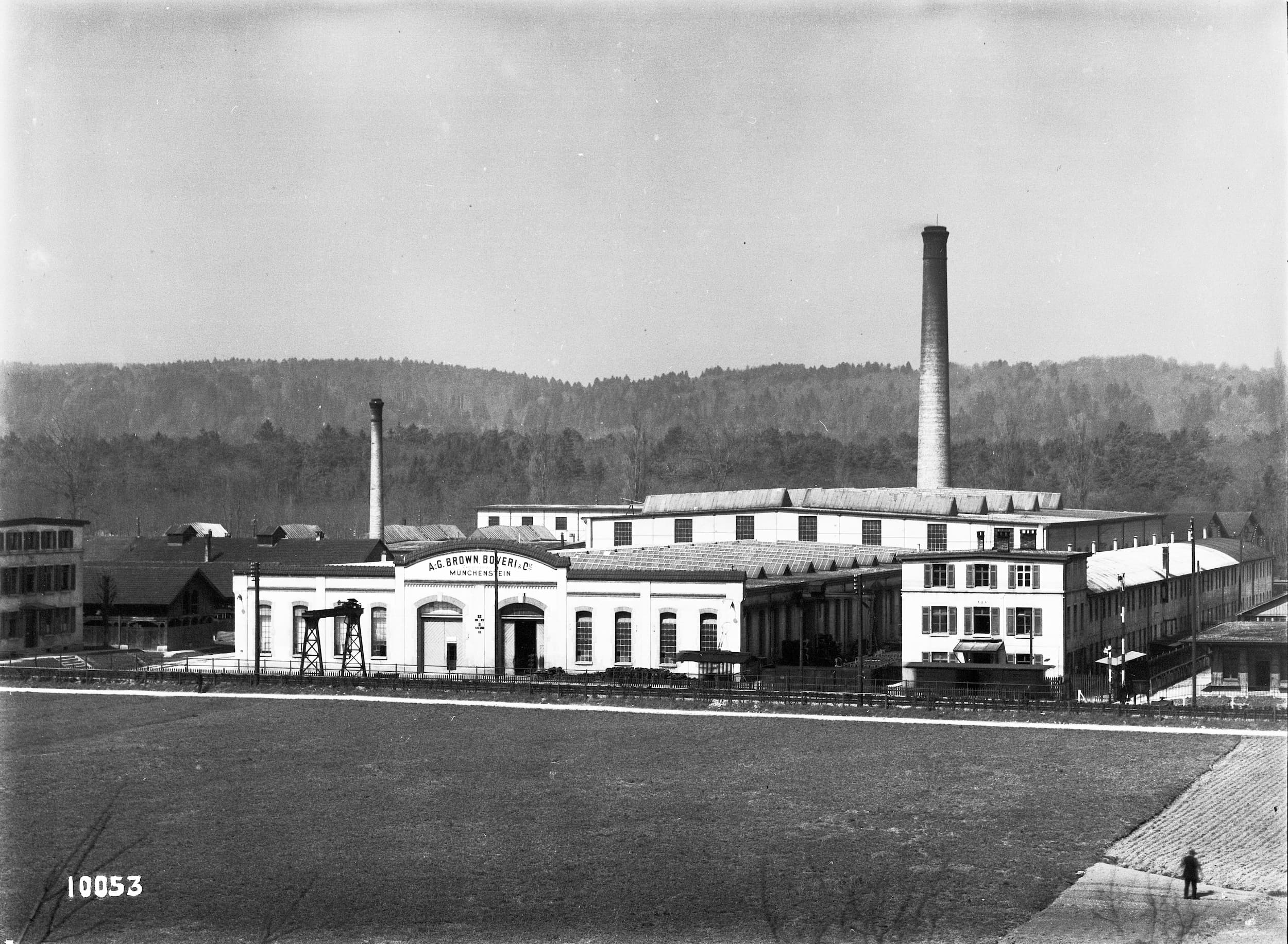 Historical photograph of the Schoren site in Arlesheim, 1910