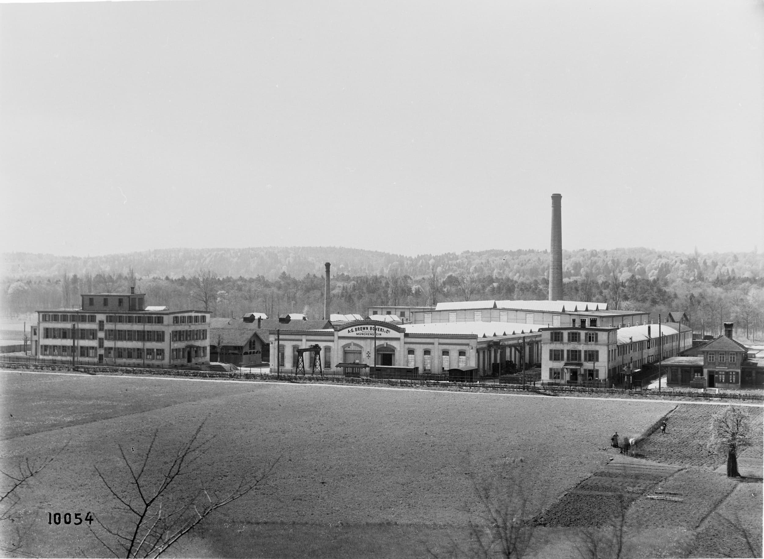 Historical photograph of the Schoren site in Arlesheim, 1920